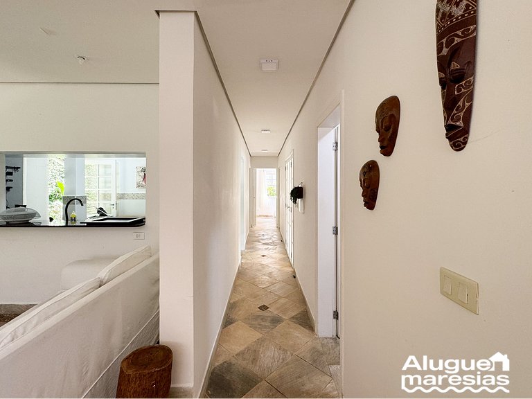 Casa con piscina privada a 150m de la playa de Pauba