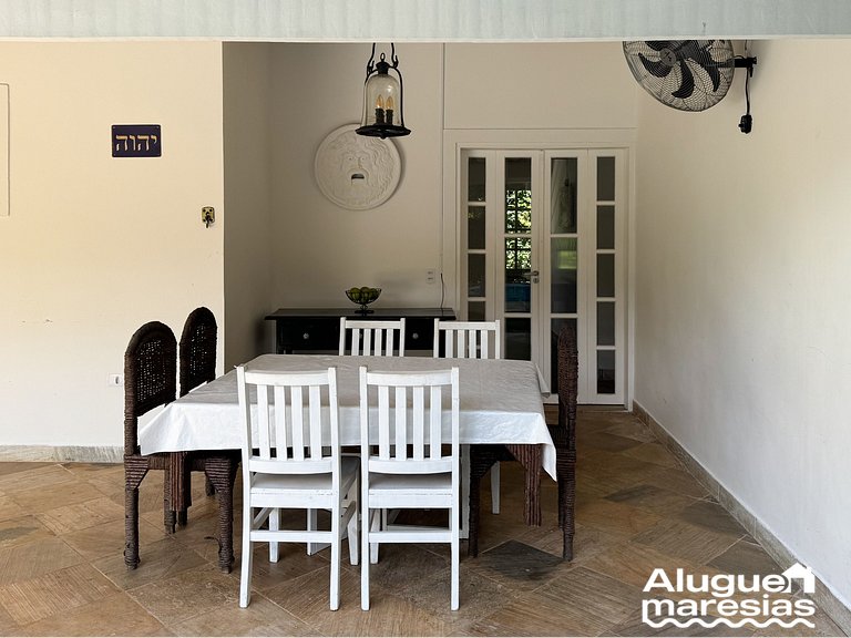 Casa con piscina privada a 150m de la playa de Pauba