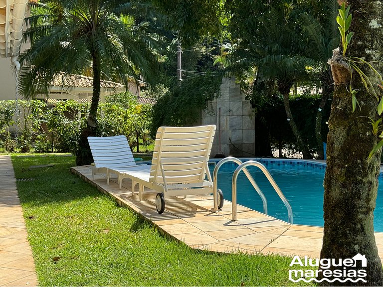 Casa con piscina privada a 150m de la playa de Pauba