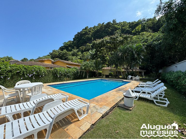 Casa con piscina privada a 150m de la playa de Pauba