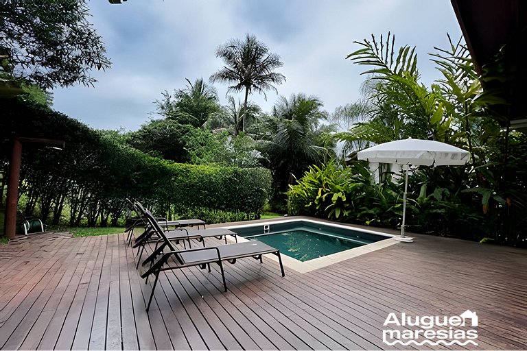 Piscina privada, 3 suites con aire acondicionado.