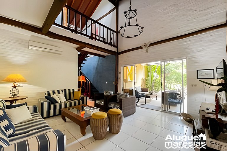 Piscina privada, 3 suites con aire acondicionado.
