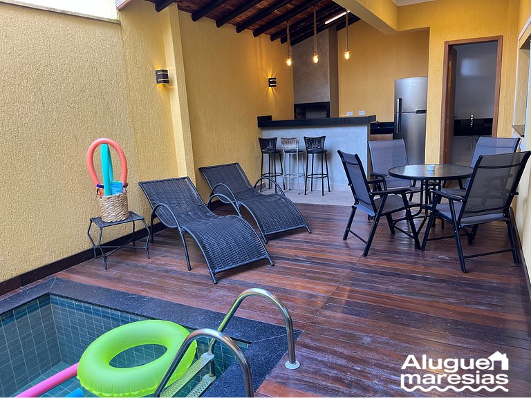 Piscina privada - A 300m de la playa de Maresias