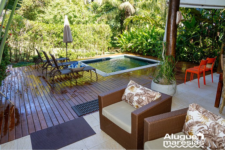 Piscina privada, 3 suites con aire acondicionado.