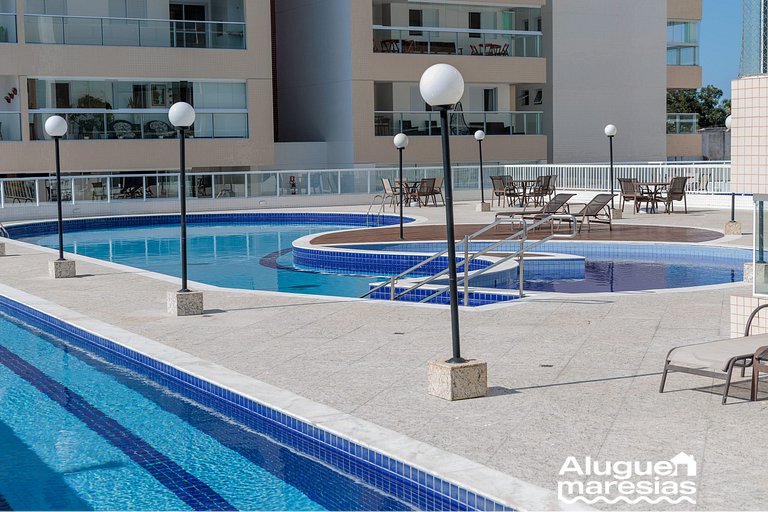 A 250m del mar, piscina y ropa de cama.