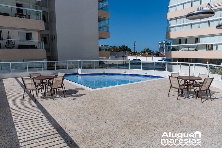 Apto Moderno c/ Piscina, Ar e Varanda Gourmet
