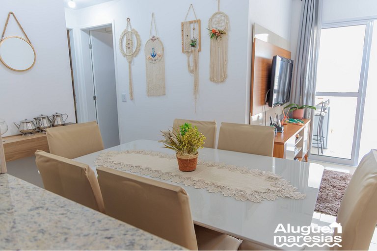 Apto Moderno c/ Piscina, Ar e Varanda Gourmet