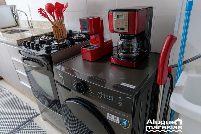 Apto Moderno c/ Piscina, Ar e Varanda Gourmet