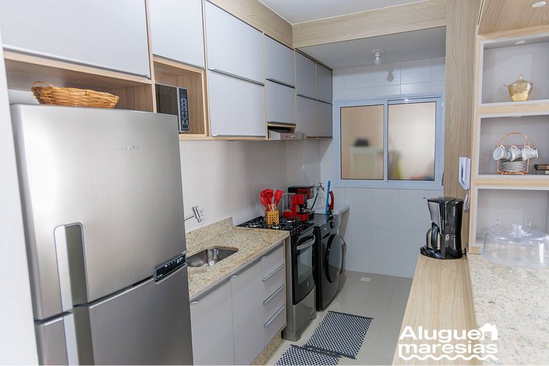 Apto Moderno c/ Piscina, Ar e Varanda Gourmet