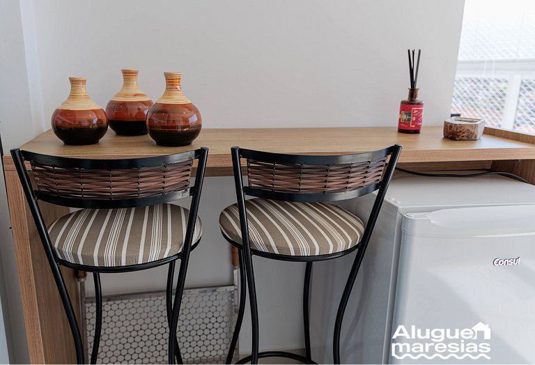 Apto Moderno c/ Piscina, Ar e Varanda Gourmet