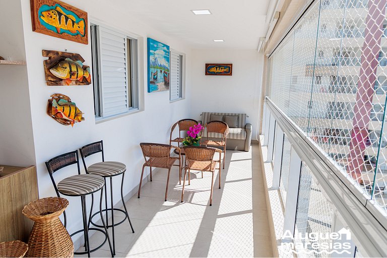 Apto Moderno c/ Piscina, Ar e Varanda Gourmet