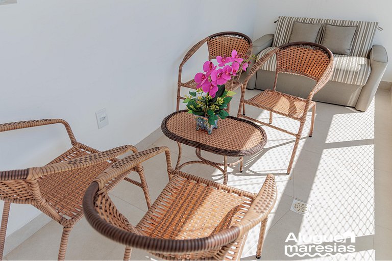Apto Moderno c/ Piscina, Ar e Varanda Gourmet