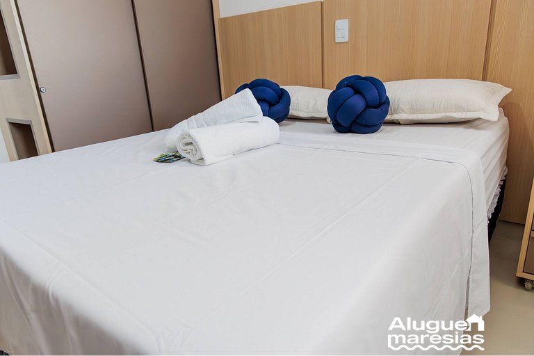 Apto Moderno c/ Piscina, Ar e Varanda Gourmet