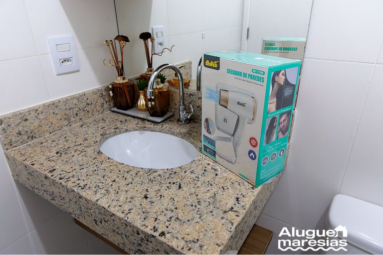 Apto Moderno c/ Piscina, Ar e Varanda Gourmet